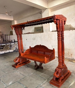 Balançoire suspendue en bois de luxe fabriquée à la main cadre durable pour jardin extérieur Patio balcon intérieur confort de la maison sièges décoratifs - Product Image 1