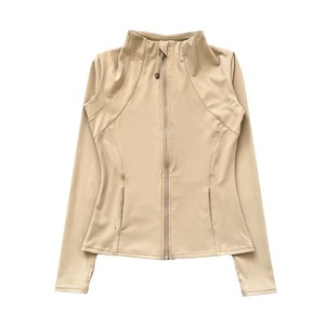 Chaqueta Deportiva de Manga Larga con Cierre y Cuello Alto para Mujer, Ropa Deportiva Ajustada para Yoga, Correr, Transpirable y Cómoda - Product Image 3