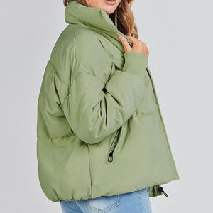 Chaqueta acolchada transpirable de Color sólido para mujer, precio al por mayor, precio barato, ropa de invierno, chaqueta acolchada de último diseño para mujer - Product Image 2