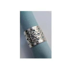 Rond de serviette en métal de forme ronde de haute qualité pour la décoration de mariage et de fête Table à manger anneaux de serviette en métal décoratifs vente chaude - Product Image 1