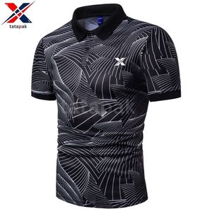 เสื้อโปโลผู้ชายแบบสั้นเสื้อโปโลมีหลายขนาดและพิมพ์โลโก้สีตามสั่ง - Product Image 4