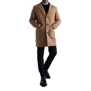 Manteau long élégant pour homme, vêtement formel avec épaules structurées, design pour un style de gentleman moderne, manteaux habillés pour homme en vente - Product Image 4