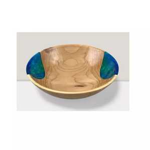 Bol en résine époxy en bois massif de qualité supérieure Bol en bois fait à la main personnalisé Gadgets de cuisine Batterie de cuisine Saladier durable - Product Image 1