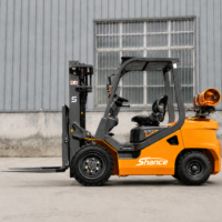 Chariot élévateur contrepoids GPL 2.0T 2.5T 3.0T 3.5T à direction hydraulique à détection de charge dynamique et à faible consommation d'énergie