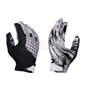 Gants de football américain de nouveau style avec protection des mains couleur basse quantité minimale de commande haute visibilité - Product Image 1