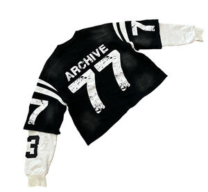 Personnalisé de haute qualité Hip Hopvintage lavage à l'acide 100% coton imprimé surdimensionné hommes 2 en 1 Double couche Shir - Product Image 3