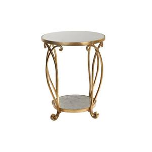 Table basse multifonctionnelle avec dessus en verre Meubles de salon Décoration Tables rondes Table basse élégante à cadre croisé - Product Image 3