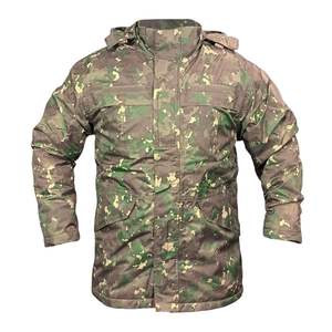 Veste tactique Softshell extérieure haute performance pour hommes vestes d'hiver doublées en polaire à capuche de camouflage respirante - Product Image 4