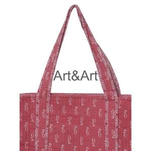 Sac fourre-tout matelassé bohème fait main indien pour femme, idéal pour la plage, les fêtes, les voyages et le rangement - Product Image 3