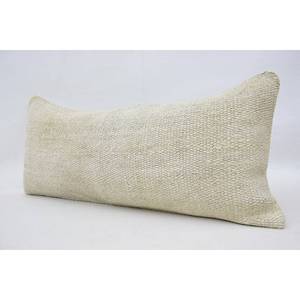 Vintage Pattern Beige Macrame Wool Rug 16x36 Inch Woven Design <b>Pillow</b> - Product Image 4