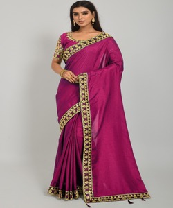 Sari de algodón indio de último diseñador para mujer, ropa de fiesta de rayón viscosa, Georgette, bordado de seda, ropa de boda, Sari para mujer - Product Image 6