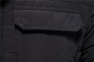 เสื้อโค้ทผ้าฝ้ายสีทึบของผู้ชายแจ็กเก็ตอุ่นลำลองสำหรับธุรกิจ - Product Image 5