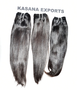 Vente en gros brute 100% non transformée cuticule alignée droite tressage machine double trame vague profonde Extensions de cheveux humains indiens - Product Image 6