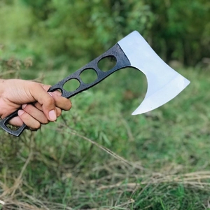 Cabeza de hacha hecha a mano de acero de Damasco y acero al carbono con mango de madera, nuevo diseño de grado industrial de alta calidad - Product Image 4