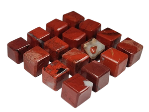 Piedra natural precio de fábrica barato cristales piedras curativas jaspe rojo piedra preciosa cubo a granel para la decoración - Product Image 2