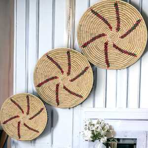 Elegante Natural lindo bambú hecho a mano ecológico Seagrass colgante de pared para el hogar Hotel restaurante decoración de pared a los mejores precios - Product Image 6