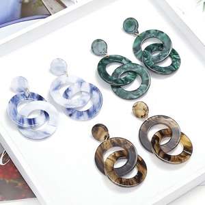 <b>Resin</b> <b>Earring</b> Round Shape Modern Accessories Luxury Design Jewelry Charms Stylish <b>Earring</b> Best Selling BY HF CRAFTS - Product Image 1