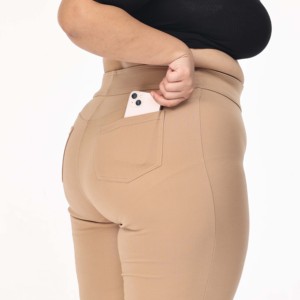 Pantalon d'été pour femmes Pantalon taille haute à jambes larges Pantalon décontracté empilé Legging Pantalon de survêtement Street Style pour dames - Product Image 3