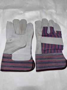 Guantes DE SEGURIDAD XL de alta resistencia personalizados Trabajo de construcción de cuero de vaca dividido - Product Image 6