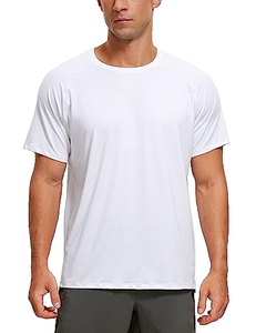 Vente en gros de T-shirt athlétique à séchage rapide pour hommes 100% T-shirt de marathon de sport de fitness en polyester T-shirt imprimé de logo personnalisé pour hommes - Product Image 6