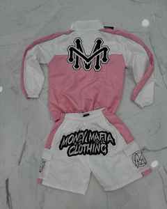 OEM Custom Windbreaker Suit Two Piece <b>Short</b> Set <b>Zip</b> up Jacket Sweatsuit Nylon Zipper Track Suit Windbreaker Tracksuit for <b>Men</b> - Product Image 1