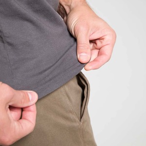 T-shirt de base blanc uni de haute qualité T-shirt en coton peigné T-shirts pour hommes personnalisés pour hommes - Product Image 5