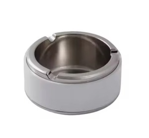 Cenicero de Aluminio para Cigarrillos y Puros, Portátil, para Interiores y Exteriores, Diseño Decorativo con Borde, Accesorios para Fumar - Product Image 4