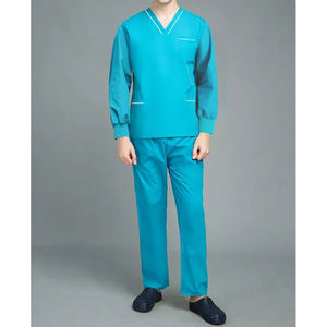 La mejor calidad Unisex Enfermería Scrubs Hospital Trajes de verano Quirúrgico Scrub Sets Plus Size Uniforme para el personal de los médicos - Product Image 2