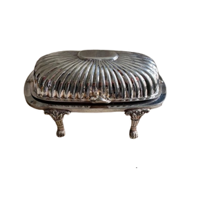 Mayorista Acero Inoxidable Estilo Vintage Metal Mantequilla Plato Cocina Comedor Mesa Queso Servidor Plato - Product Image 1