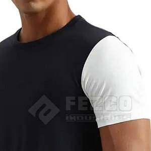 Best Selling Quick Dry T-shirt for <b>Men</b> Breathable Causal Wear T-shirt High Quality Casual Printed Knitted 100% Cotton Front - Product Image 5