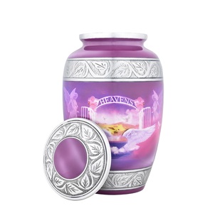 Urnes Anges pour Cendres Humaines Urne Femme Adulte pour Homme avec Sac en Velours Urne Rose pour Cendres pour Femmes Urne pour Maman Taille Personnalisée - Product Image 1