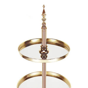 Top tendance plaqué or # support à gâteau de niveau miroir accrocheur outil en métal poli produit d'usine direct - Product Image 2