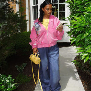 Sweat-shirts unisexes 100% coton à fermeture éclair légers avec strass Meilleure qualité Streetwear pour hommes Saison hivernale - Product Image 3