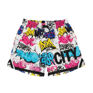 Pantalones cortos deportivos de verano para hombre, pantalones de malla de seda helada de secado rápido, informales, holgados, con logotipo frontal, transpirable, patrón sólido, estilos calientes - Product Image 1