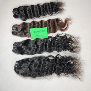 Vente en gros d'extensions de cheveux humains vierges du temple cambodgien tressage naturel fournisseur de cuticules alignées ondulées crépues vague profonde lâche - Product Image 1