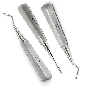 Ensemble de 2 instruments dentaires allemands à manche creux, manuels, pour droitier et gaucher, chirurgicaux - Product Image 4