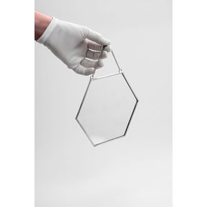 Ayna gümüşduvar askıladi dekoratif zincirli altıgen konsept hediye 20ซม. X 18ซม. - Product Image 2