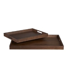 Equipo de servicio bandeja de madera cocina sala de estar comida fruta bandeja de transporte fabricante directo bandeja de servicio de madera - Product Image 5