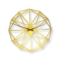 Jam Dinding Jarum Tunggal Geometris Baja Art Deco Modern Besar Bergaya, Dapat Disesuaikan, Unik, Bergaya Antik, Quartz, untuk Ruang Tamu