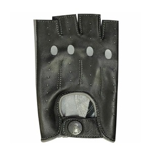 ถุงมือขับรถหนังครึ่งนิ้วทำจากหนังใส่ได้ทั้งชายและหญิงถุงมือป้องกันรังสี UV สินค้ามาใหม่ออกแบบได้ตามต้องการ - Product Image 2