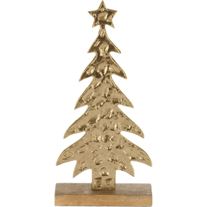 Attractive Design Silver Metal <b>Christmas</b> Tree Sculpture On Mango Wood Base Small Tabletop Ornament <b>For</b> Home Festive Decoration - Product Image 2