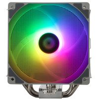 Thermalright AK120 SE ARGB Lightair Caja de enfriamiento de caja de PC de larga duración con ventiladores RGB 1550 RPM Tubos de calor de aluminio y cobre negro