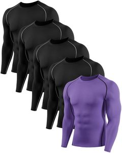 เสื้อแรชการ์ดแบบรัดกล้ามเนื้อของผู้ชายเสื้อออกกำลังกายแขนยาว - Product Image 3