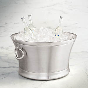 Bulk Luxury Double Walled Insulated Stainless Steel Beverage Tub Handles Customizable for Parties for <b>Cooler</b> Wholesale - Product Image 1