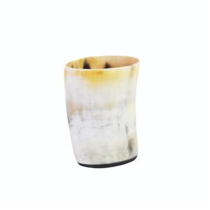 Verre à boire en corne de buffle naturelle écologique de haute qualité avec bord en laiton superbement poli pour les styles Premium disponibles - Product Image 3