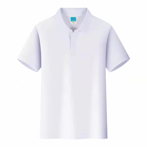 Prix de gros 200gsm polyester coton uni blanc logo personnalisé hommes polos imprimé tenue décontracté polo t-shirt pour hommes - Product Image 3