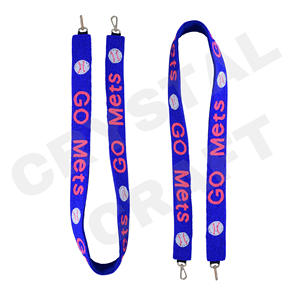 Go wildcats Sangle de sac à main en perles bleues Sangles de sac en perles de rocaille en or blanc personnalisées pour sacs - Product Image 6