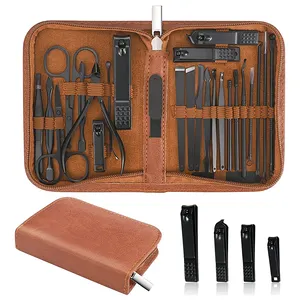 Set di Pedicure per Manicure professionale 25 pezzi Kit di strumenti per Manicure realizzati in acciaio inossidabile tedesco