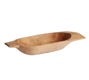 Vintage Style Eco-Friendly Wooden <b>Dough</b> <b>Bowl</b> Customizable Design in Natural Finish for Kitchen Home Use by White Royals - Product Image 2