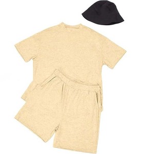 Ensembles Jumeaux 2025 – Vente en Gros – Personnalisés – Hommes – Style Col Rond Ample – Manches Courtes – Automne – Style Urbain – Respirants – Uni – Poche – Couleur Unie – Coton - Product Image 5